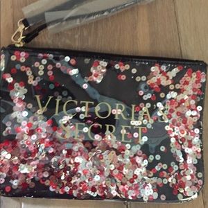 Sequin Victoria’s wristlet/ makeup bag